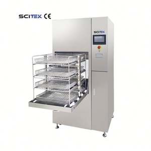 Laveuse de verrerie automatique SCITEK 320 L rondelle de verrerie à Double porte certifiée CE pour laboratoire - Product Image 3