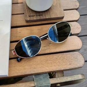 Gafas de Sol <span class=keywords><strong>LISA</strong></span> Estilo Cat's Eye, Montura Metálica Pequeña Ovalada, Protección UV400, Retro, de Alta Gama, para Mujer, Verano, Viajes - Product Image 4