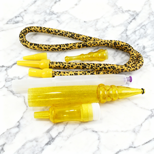 Embouts de tuyau de narguilé en plastique colorés à imprimé léopard pour chicha, accessoires pour fumer froid, pour bar et fête - Product Image 2