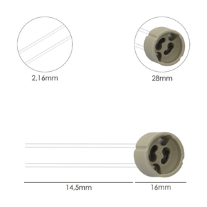 Portalámparas para bombillas GU-10 - Product Image 2