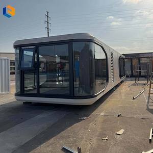 Cabine de capsule spatiale préfabriquée à vue panoramique pour les stations de <span class=keywords><strong>camping</strong></span> et de glamping panoramiques - Product Image 5