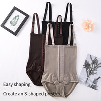 Body Shaper pour femmes Body Shapewear Open Crotch Seamless Front Hooks Jumpsuit