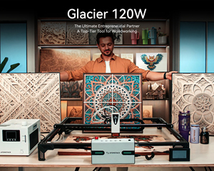 Máquina de Grabado y Corte Láser de Alta Potencia Glacier de 120W con Enfriamiento por Agua para Acrílico, Plástico y Madera Contrachapada, Área de Trabajo Grande de 800x800mm - Product Image 3
