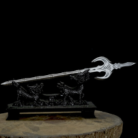 Couteau à thé chinois Longquan Micro arme froide série couteaux pistolets épées hallebardes aiguilles à thé forgeage en acier inoxydable