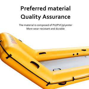 طوف نجاة بسطح جليدي عالي الطفو يمكن أن يطفو بنفسه لوحة إنقاذ مقاومة للاهتراء ودائمة قابلة للطي - Product Image 5