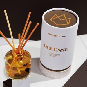 Boîte ronde en papier kraft personnalisée avec étiquette privée, emballage de bocal et de bouteille <span class=keywords><strong>cylindrique</strong></span>, tube en papier - Product Image 1