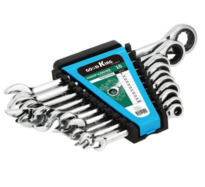 10 cái mở End Wrench dual-mục đích công nghiệp gương tự động sửa chữa cờ lê công cụ thiết lập trong hộp nhựa di động - Product Image 3