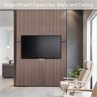 Meilleur panneau mural insonorisé à lattes acoustiques Panneau de placage en bois Panneaux acoustiques à lamelles décoratives 3D pour décoration murale intérieure