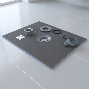 Kit <span class=keywords><strong>de</strong></span> receveur <span class=keywords><strong>de</strong></span> <span class=keywords><strong>douche</strong></span> XPS facile à installer, surface étanche pour carreaux en céramique et en porcelaine, drain linéaire avec système <span class=keywords><strong>de</strong></span> fixation simple et rapide - Product Image 1