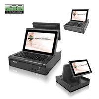 Système de caisse enregistreuse de bureau ABS intégré avec clavier programmable 78 touches, ensemble complet avec scanner, modèle POS ABS 1900 J 1900 CPU Windows
