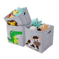 Boîte de rangement pour jouets de grande capacité, prix compétitif, boîte de rangement en feutre de sécurité, bacs de rangement