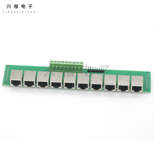 บอร์ดอะแดปเตอร์พอร์ตเครือข่าย Rj45 บล็อกเทอร์มินัลแบบขนาน 10 ทาง 2.54 มม. 5.08 มม. บอร์ดทดสอบมัลติฟังก์ชั่น - Product Image 1