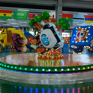 Sièges rotatifs à bascule de dessin animé, équipements de parc d'attractions pour enfants, produits d'aventure en forêt - Product Image 3