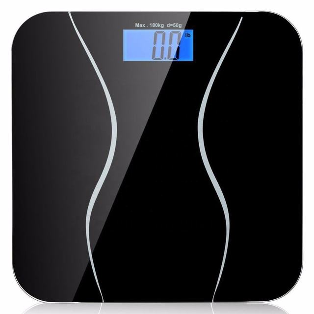 Hot 396LB 180KG Bathroom Fat Human Body Health Scales Floor With LCD Display Smart BMI Household Weighing Scales With Battery