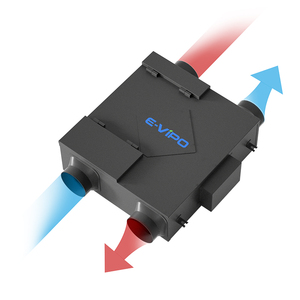 E-VIPO 500cfm hình chữ nhật tươi thông gió không khí trần gắn recuperator cross-dòng chảy trao đổi nhiệt hiện đại Vent năng lượng - Product Image 3