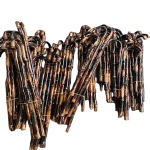 Canne de marche en rotin d'environ 90 cm de long avec poignée en bois pour personnes âgées, idéale pour la randonnée - Product Image 5