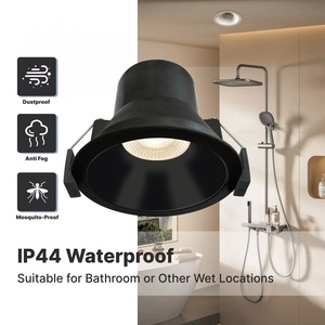 Plafonnier 8W SAA 3CCT ip44 étanche Anti-éblouissement encastré dimmableTrimless <span class=keywords><strong>Spot</strong></span> Down light Room Lights COB LED Downlight lampe - Product Image 1
