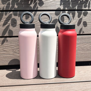Support magnétique pour téléphone, bouteille d'eau 720 ml 1000 ml, gourde isotherme à double paroi en acier inoxydable - Product Image 5
