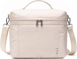 काम के लिए हल्का वाटरप्रूफ लंच बॉक्स महिलाओं के लिए प्राकृतिक जैविक जीवन शैली इन्सुलेट लंच बैग - Product Image 1