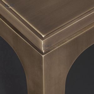 EKAR-<span class=keywords><strong>Table</strong></span> d'appoint en aluminium, élégante et fonctionnelle, avec design métallique, pour salle à manger, école et mobilier - Product Image 2