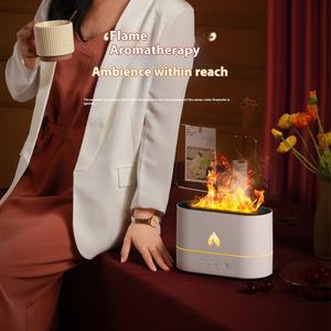 Humidificateur d'air à brume fraîche pour la maison, diffuseur d'arômes, humidificateur portable USB à ultrasons avec lumière de feu - Product Image 6