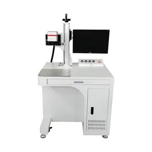 Desktop UV Fiber Laser Marking Machines Metal Engraving Machines with Laser Source Automatic