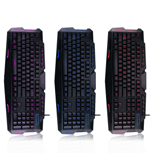 Sıcak satış oyun Pc klavye 3 renk karıştırma arka oyun klavyesi oyun RGB dizüstü siyah - Product Image 2