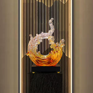 Meuble TV de salon moderne Fengsheng, ornements de style art populaire, figurine sculptée en résine époxy, décoration artistique personnalisée pour la maison - Product Image 4