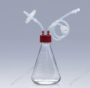 Lab 125ml 250ml 500ML 1L Media Bottle With 3 <strong>Ports</strong> 3-way Transfer Tube in 1/4&quot; Od 7/16&quot; Closed <strong>Sampling</strong> System - Product Image 3
