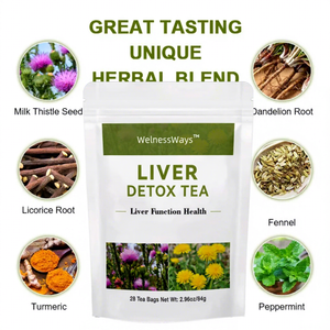 Tè Detox Erboristico per il Fegato, Disintossicante e Abbellente, con Estratti Vegetali - Product Image 2