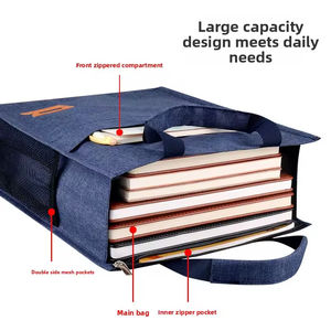 Sac fourre-tout en tissu Oxford grande capacité pour étudiants, idéal pour les cours privés, le rangement, les documents, les fournitures de bureau et scolaires - Product Image 5