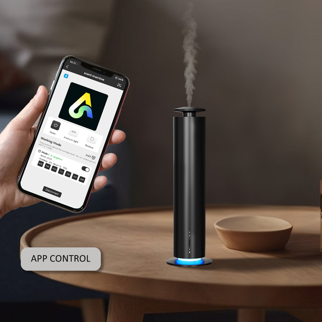 Intelligent Hotel Air Freshener Diffuser Tower New Design Battery-Operated Household Waterless Scent Diffuser for Outdoor Use
