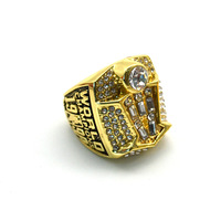 Bague de foot pour hommes, anneau plaqué or, bague en métal turc