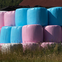 Film étirable en polyéthylène opaque de haute qualité, film protecteur biodégradable en LDPE pour l'emballage du foin et de la paille ensilée