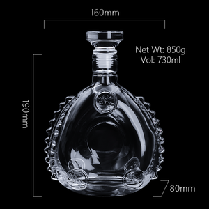 Custom Wine <strong>Bottle</strong> 750ML Balloon Shape <strong>Clear</strong> Crystal Glass Wine <strong>Bottle</strong> Classic Luxurious Style - Product Image 6