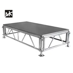 Plataforma de aluminio portátil para eventos al aire libre, plataforma cuadrada para bodas