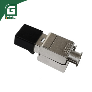 Conector RJ45 GETEKnet OEM, Metálico, 8P8C, Cat6a, Ethernet, FTP, Sin Herramientas, <span class=keywords><strong>Cat</strong></span> <span class=keywords><strong>6a</strong></span>, 6 Pasos, Conector RJ45 de Transmisión Directa - Product Image 1
