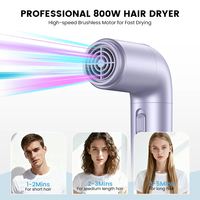 Wochuan Nouveau Design 2026 Sèche-cheveux Portable Haute Vitesse à Ions Négatifs BLDC pour Salon de Beauté, 110 000 tr/min, Mini Sèche-cheveux de Voyage