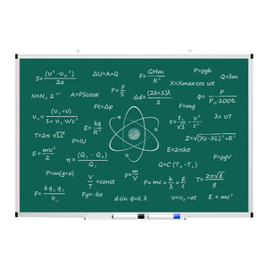 Lavagna <span class=keywords><strong>magnetica</strong></span> con cornice in alluminio <span class=keywords><strong>per</strong></span> lavagna verde scolastica con vassoio <span class=keywords><strong>per</strong></span> penna <span class=keywords><strong>per</strong></span> riunioni - Product Image 1