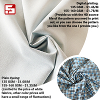 Impression numérique sur tissu de Spandex de polyester de tissu de bout droit respirant antistatique de 4 manières sur le tissu