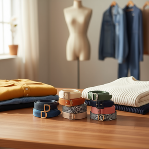 Cintura in tessuto con fibbia a D grande da 5 cm, cintura in paglia PP per donna e uomo, accessorio di moda - Product Image 3