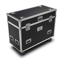 Casing transportasi Audio 12/10 tunggal dalam Speaker kotak udara casing paduan aluminium