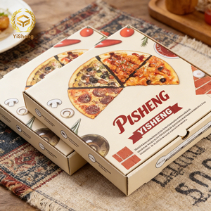 Boîte à pizza en carton ondulé imprimé en Chine, emballage en carton ondulé, boîte rigide pour l'expédition de pizzas - Product Image 1