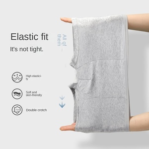 Caleçon jetable pour homme Anti-bactérien Taille moyenne Logo Sous-vêtement pour adulte 95% Polyester 5% Spandex <span class=keywords><strong>Tissu</strong></span> tricoté - Product Image 4