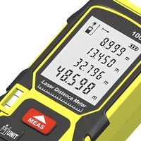 Télémètre laser numérique portable haute précision 50M/100M avec écran LCD pour la mesure en construction