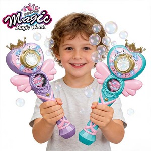 Varita Mágica de Burbujas con Luces LED, Máquina de Burbujas Eléctrica con Música para Niños, Juguetes para Fiestas al Aire Libre, Regalo de <span class=keywords><strong>Verano</strong></span>, 90 ml - Product Image 5