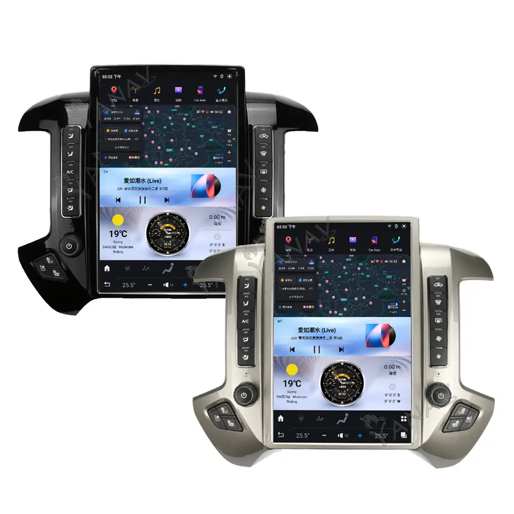 128GB Android 13 GPS навигация беспроводной Carplay мультимедийный плеер автомобильное радио для Chevrolet Silverado GMC Sierra 2014-2018