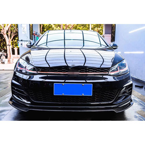 Spoiler paraurti anteriore in fibra di carbonio per VW <span class=keywords><strong>Volkswagen</strong></span> MK7.5 <span class=keywords><strong>Golf</strong></span> 7.5 <span class=keywords><strong>GTI</strong></span> 2018 2019 protezione pala mento testa - Product Image 5