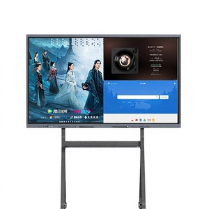 Monitor LCD inteligente Hissview de 55, 65, 75, 85, 86, 98 y 110 pulgadas con pizarra táctil de 40 puntos, cámara integrada, micrófono y panel interactivo. - Product Image 4
