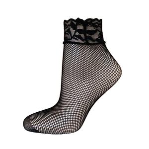 Chaussettes en résille noire, chaussettes élégantes et transparentes - Product Image 1